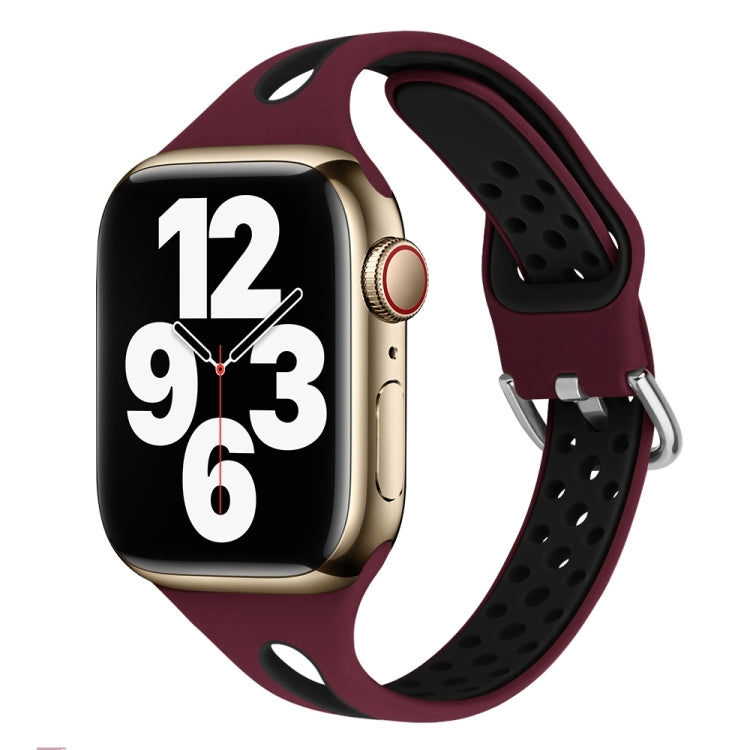 Water Drop Silicone Watch Band For Apple Watch Series, 7 45mm / 6&SE&5&4 44mm / 3&2&1 42mm, 7 41mm / 6&SE&5&4 40mm / 3&2&1 38mm